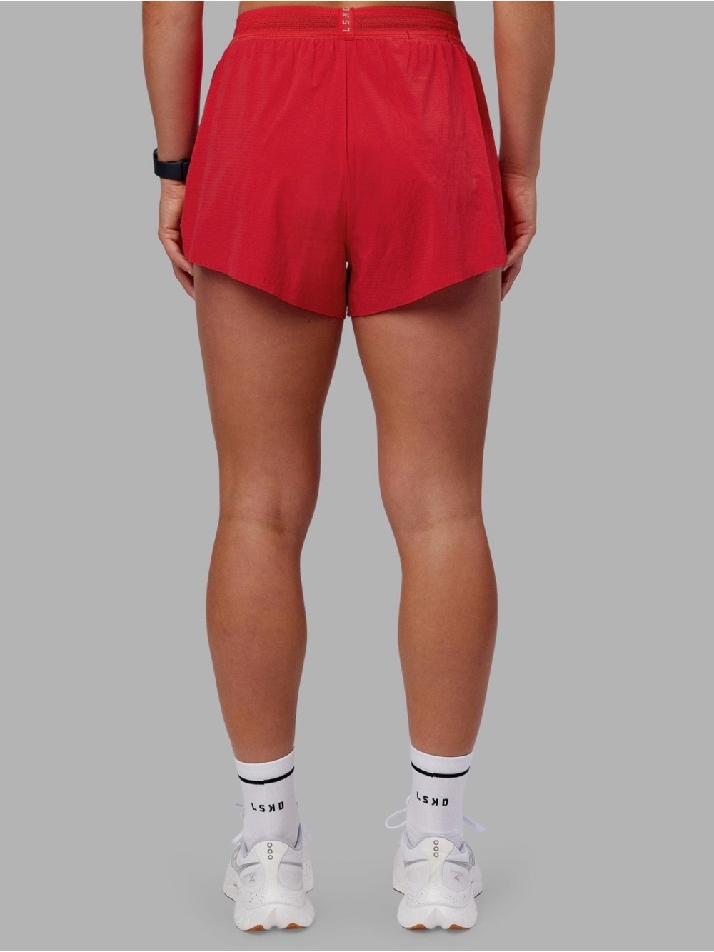 Accelerate 3" High-Rise Running Short - Scarlet - Picture 3 of 5